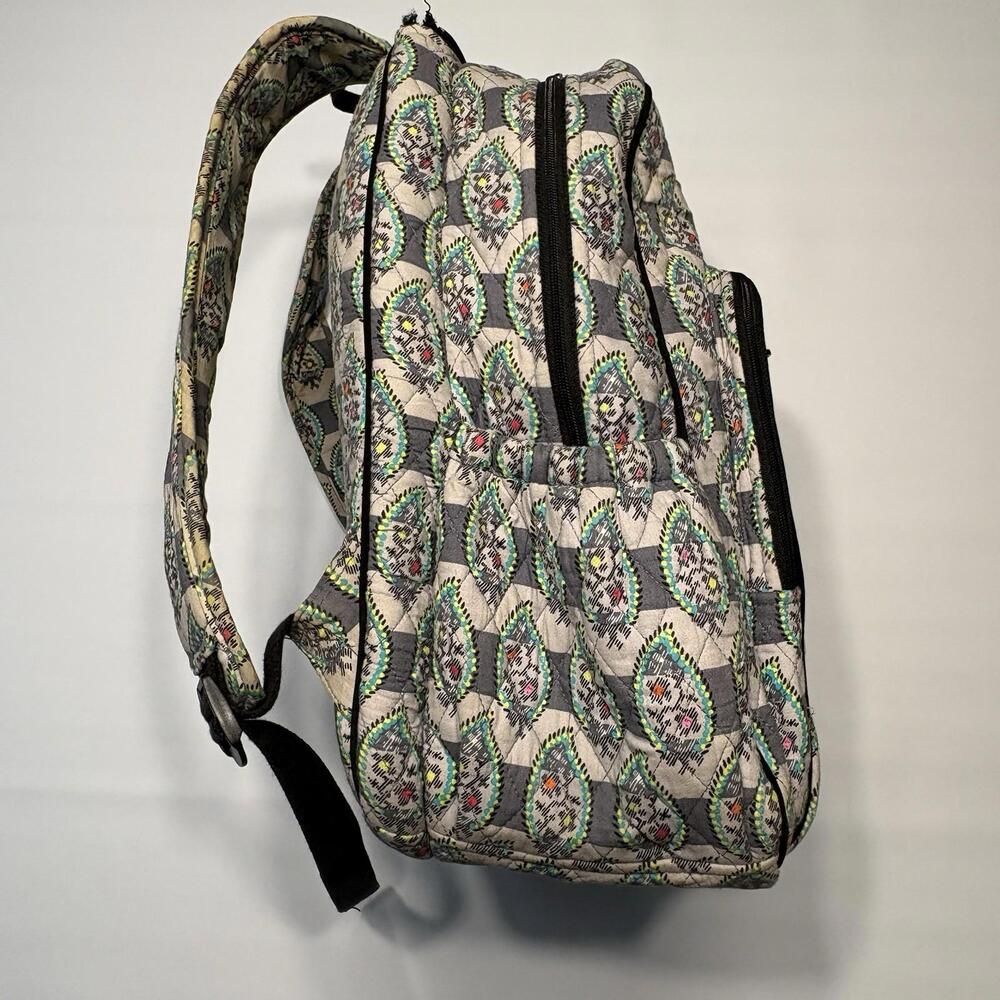 Vera Bradley Quilted Campus Backpack - Rare Pattern (Repair Opportunity) - Picture 4 of 16
